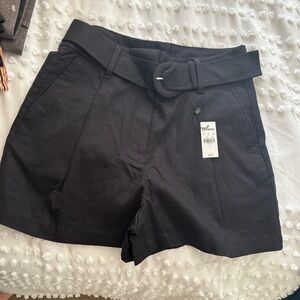 Express Black High Waist Tailored Shorts